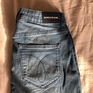 Calvin klein jean skirt
